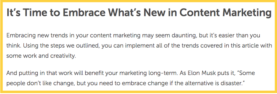 One of the best ways to end a blog post: CoSchedule