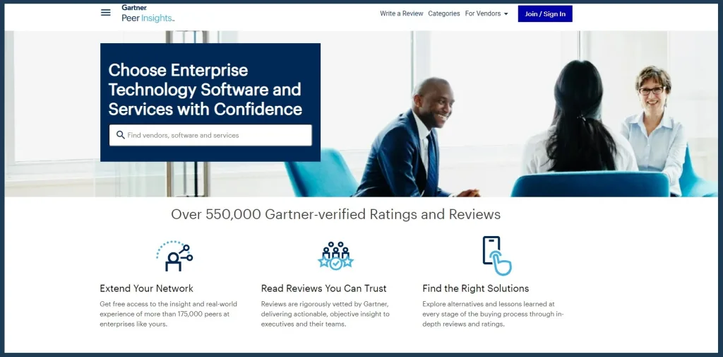 Gartner PeerInsights Homepage