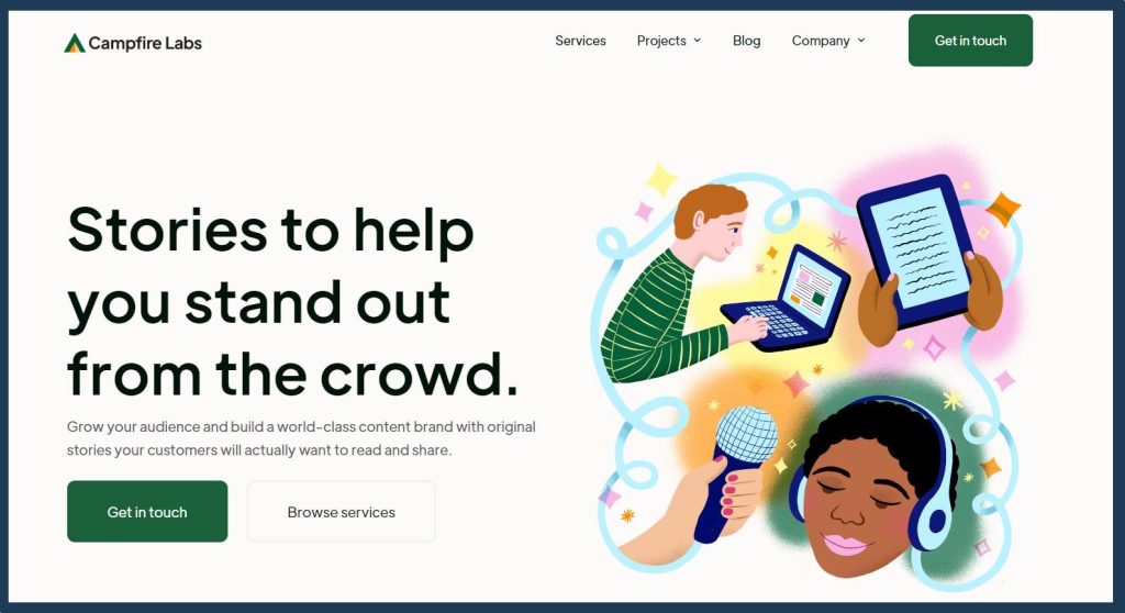 Campfire Labs - an agency that focuses on storytelling